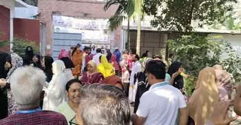 মির্জা আব্বাস মহিলা কলেজের ৩ কেন্দ্রে পড়েছে ২৬ শতাংশ