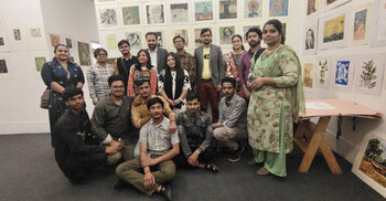 কিবরিয়া ছাপচিত্র প্রদর্শনীতে রবীন্দ্র মৈত্রীর চারুকলার শতাধিক ছবি