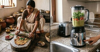 শিল-পাটা নাকি ব্লেন্ডার, কোনটিতে মসলা বাটা বেশি স্বাস্থ্যকর