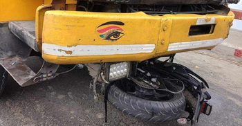 2 killed as truck collides with motorbike