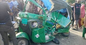 3 killed as pickup van, auto-rickshaw collide in Sunamganj
