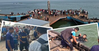 নদীতে একের পর এক নামছেন ডুবুরি, পাড়ে উৎসুক জনতার ভিড়