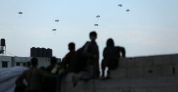 US makes its first Gaza aid airdrop as mediators to seek truce deal