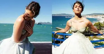 কানের সাগরপাড়ে রূপকথার আবহে আলিয়া