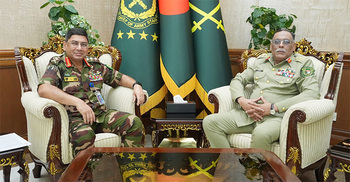 সেনাপ্রধানের সঙ্গে পাকিস্তানের যৌথ বাহিনীর চেয়ারম্যানের সাক্ষাৎ