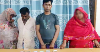 মাদক বিক্রির টাকাসহ গ্রেফতার স্বামী-স্ত্রী ও শ্বশুর-শাশুড়ি