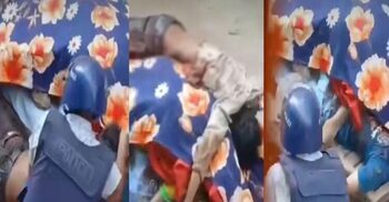 Police caught on camera dumping bodies