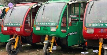 এবার আফতাবনগরে চলবে বুয়েটে তৈরি পরিবেশবান্ধব ই-রিকশা