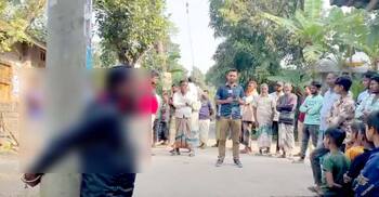 আওয়ামী লীগ নেতার ছেলেকে আটক করে খুঁটির সঙ্গে বেঁধে মারধর
