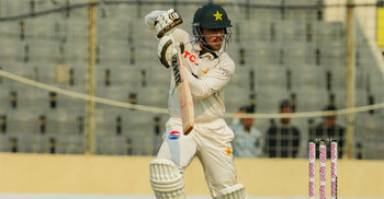 Pakistan debutants shine with unbeaten 73-run stand