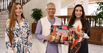 প্রধান উপদেষ্টার সঙ্গে আজারবাইজান প্রেসিডেন্টের কন্যাদের সাক্ষাৎ