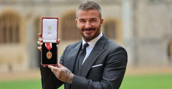 ডেভিড এখন ‘স্যার বেকহ্যাম’