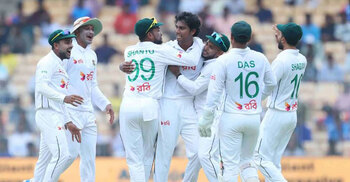 Chennai Test: Tigers roar as Hasan dismantles India's top order