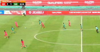 Bangladesh hold S Korea 1-1 at half-time in historic qualifier clash