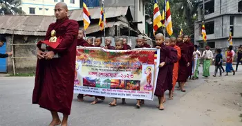 বান্দরবানে বুদ্ধ পূর্ণিমায় বর্ণাঢ্য শোভাযাত্রা