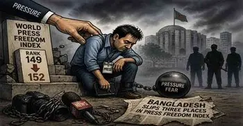 গণমাধ্যমের স্বাধীনতা সূচকে তিন ধাপ পেছালো বাংলাদেশ