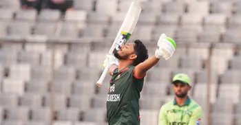 Tanzid century anchors Bangladesh's 290 against Pakistan