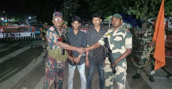 2 Bangladeshis return home after being picked up by BSF