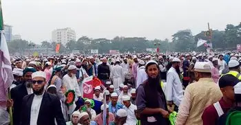বরিশালে ইসলামী ও সমমনা ৮ দলের সমাবেশ চলছে
