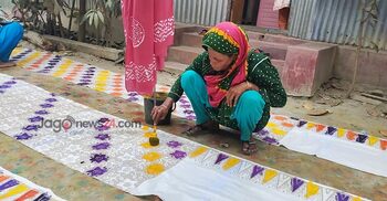 ব্যস্ততা বাড়লেও বাটিকের গ্রামে মূল্যবৃদ্ধির বাগড়া