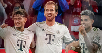 Kane scores twice to reach Bayern century in record time