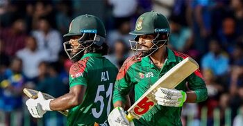 তানজিম সাকিবের শেষের ঝড়ে সম্মানজনক পুঁজি বাংলাদেশের