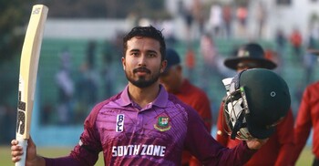 আফিফের সেঞ্চুরিতে সেন্ট্রাল জোনকে উড়িয়ে দিলো সাউথ জোন