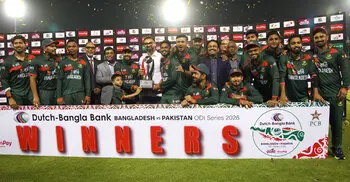 Tanzid’s maiden ton seals Bangladesh’s series win over Pakistan