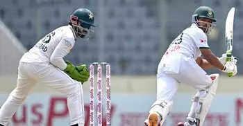 ইনিংস ঘোষণা বাংলাদেশের, পাকিস্তানের টার্গেট ২৬৮ রান