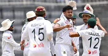 শেষ সেশনে পাকিস্তানের দরকার ১৫২ রান, বাংলাদেশের ৭ উইকেট