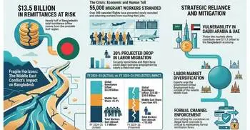 Middle East tensions threaten $13.5b labour market for Bangladesh