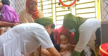 সিলেটে হামের টিকার দ্বিতীয় ডোজ থেকে বঞ্চিত হাজারো শিশু