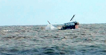 মেঘনায় ট্রলারডুবি, প্রাণে রক্ষা পেলেন ৩০ জেলে