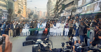 নয়াপল্টনে মুসাব্বিরের জানাজা সম্পন্ন