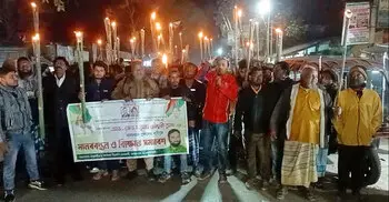 ঠাকুরগাঁও-২ আসনে বিএনপির প্রার্থী পরিবর্তনের দাবিতে মশাল মিছিল