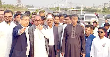 তারেক রহমানের গণসংবর্ধনা অনুষ্ঠানের ভেন্যু পরিদর্শন