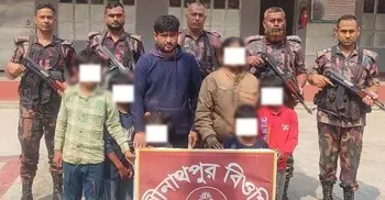 মহেশপুর সীমান্তে ভারতীয় ৭ নাগরিকসহ আটক ১১