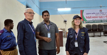 ভোটপ্রস্তুতি দেখতে বগুড়ায় ইইউ প্রতিনিধি