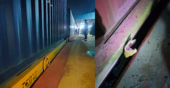 আখাউড়া স্টেশনের প্ল্যাটফর্ম ঘষতে ঘষতে থেমে গেলো ট্রেন