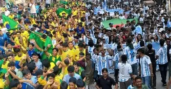 ব্রাজিল সমর্থকদের নিয়ে হাস্যরস আর্জেন্টিনা সমর্থকদের