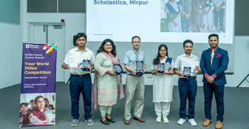 ‘ইওর ওয়ার্ল্ড’ প্রতিযোগিতায় বিজয়ী স্কলাস্টিকা