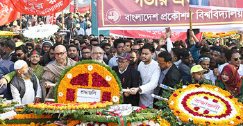 বিজয়ের আলোয় বীর শহীদদের স্মরণে বুয়েটের বিনম্র শ্রদ্ধা