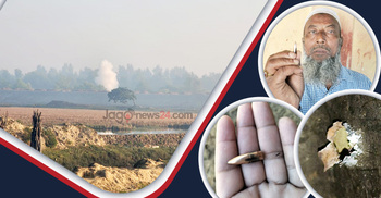 মর্টারশেল-গুলির শব্দে কাঁপছে টেকনাফ সীমান্ত