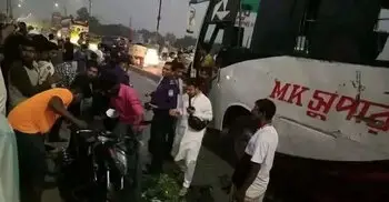 ময়মনসিংহে বাস-মোটরসাইকেলের সংঘর্ষে প্রাণ গেলো যুবকের