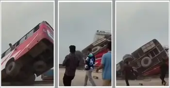 বাস উদ্ধারে ‘হামজা’ ও ডুবুরি দলের অভিযান শুরু