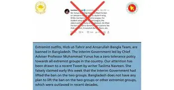 Govt firm on ban against extremist groups: CA’s press wing