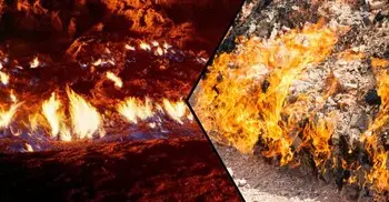 ৫০০০ বছর ধরে আগুন জ্বলছে যে পাহাড়ে