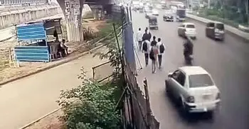Six injured as car runs over pedestrians in Dhaka