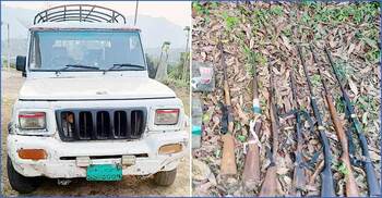 6 KNF members among 8 held in Bandarban; jeep, arms seized