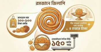 রোজায় জিলাপির ‘রাজত্ব’, বাজার প্রায় ৩ হাজার কোটি টাকার